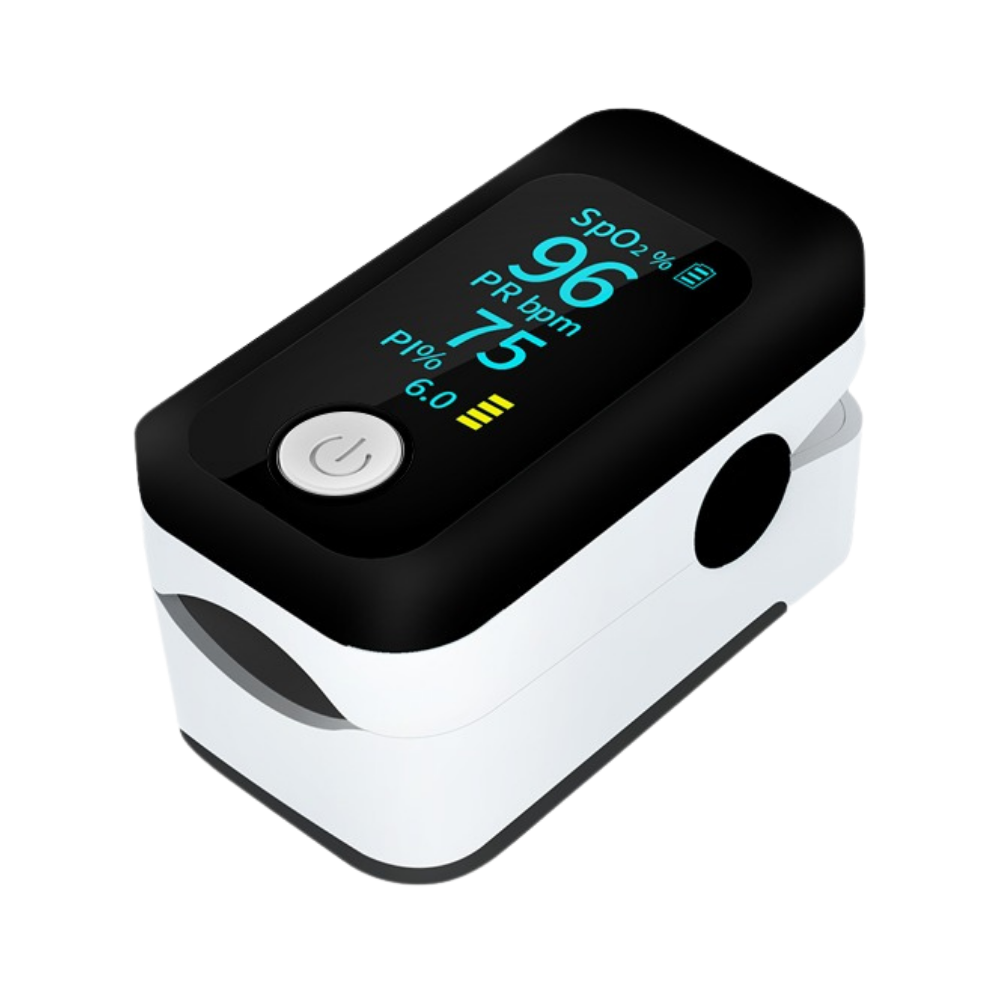 Professionelles Pulsoximeter / Blutsauerstoffmessgerät / Mit LED-Anzeige / Fortschrittliche Technologie für alle Altersgruppen / Pulsmessung, Sauerstoffsättigung und Perfusionsindex